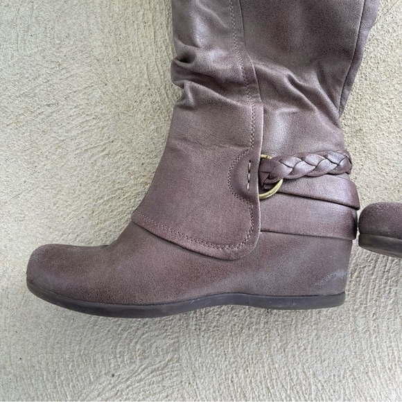 Brown Boots Wedge | Poshmark
